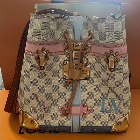 Louis Vuitton Handbags - Louis Vuitton Damier Azur Summer Trunk 2018 Noenoe Limited Edition Bag
